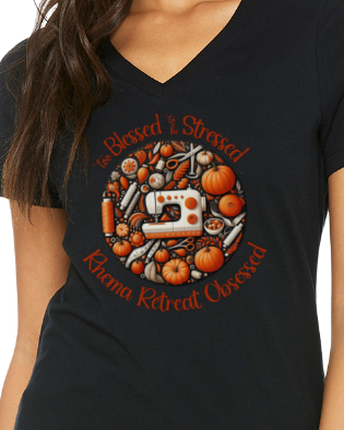 Rhema Retreat Women's V-Neck Short Sleeve T-Shirt August 2025