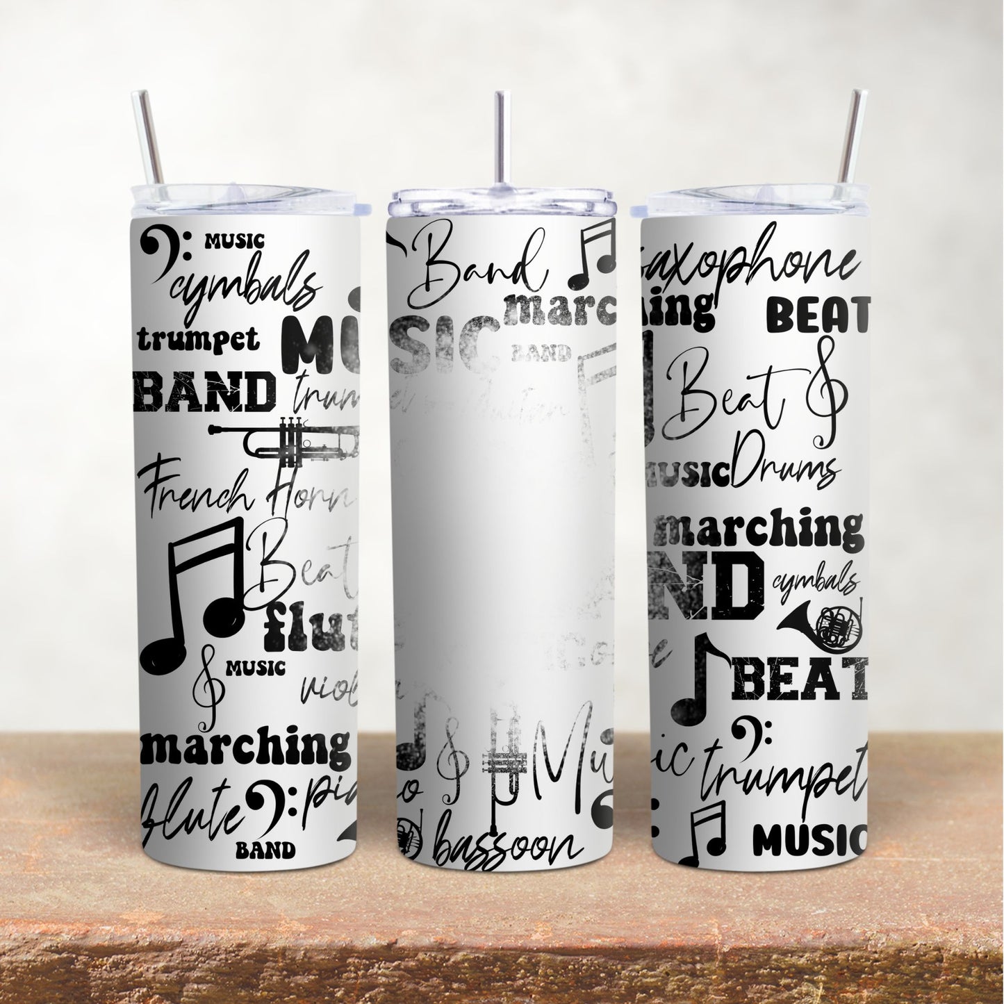 Band Music Tumbler - Customizable