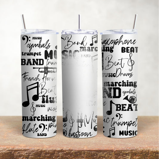 Band Music Tumbler - Customizable