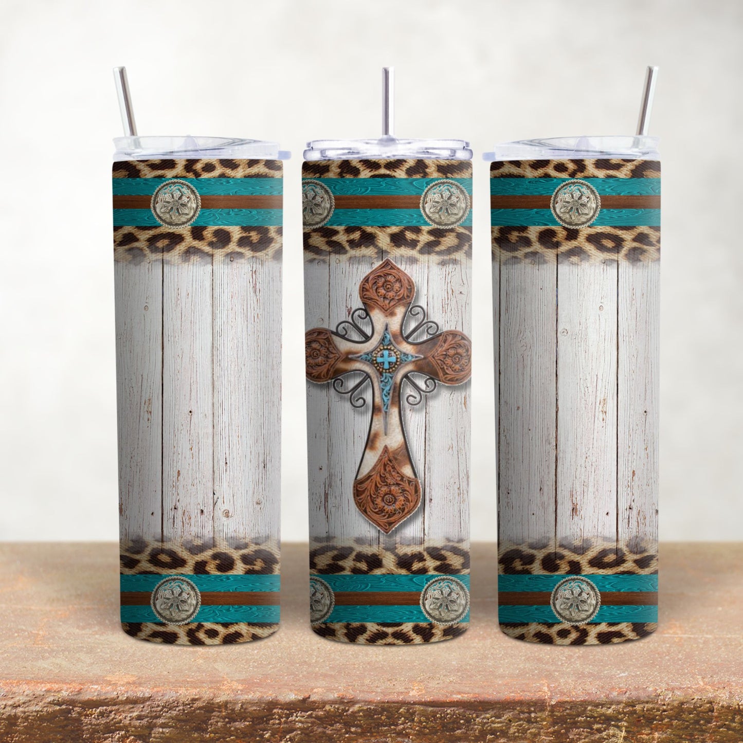 Cross on Southwest Style Background