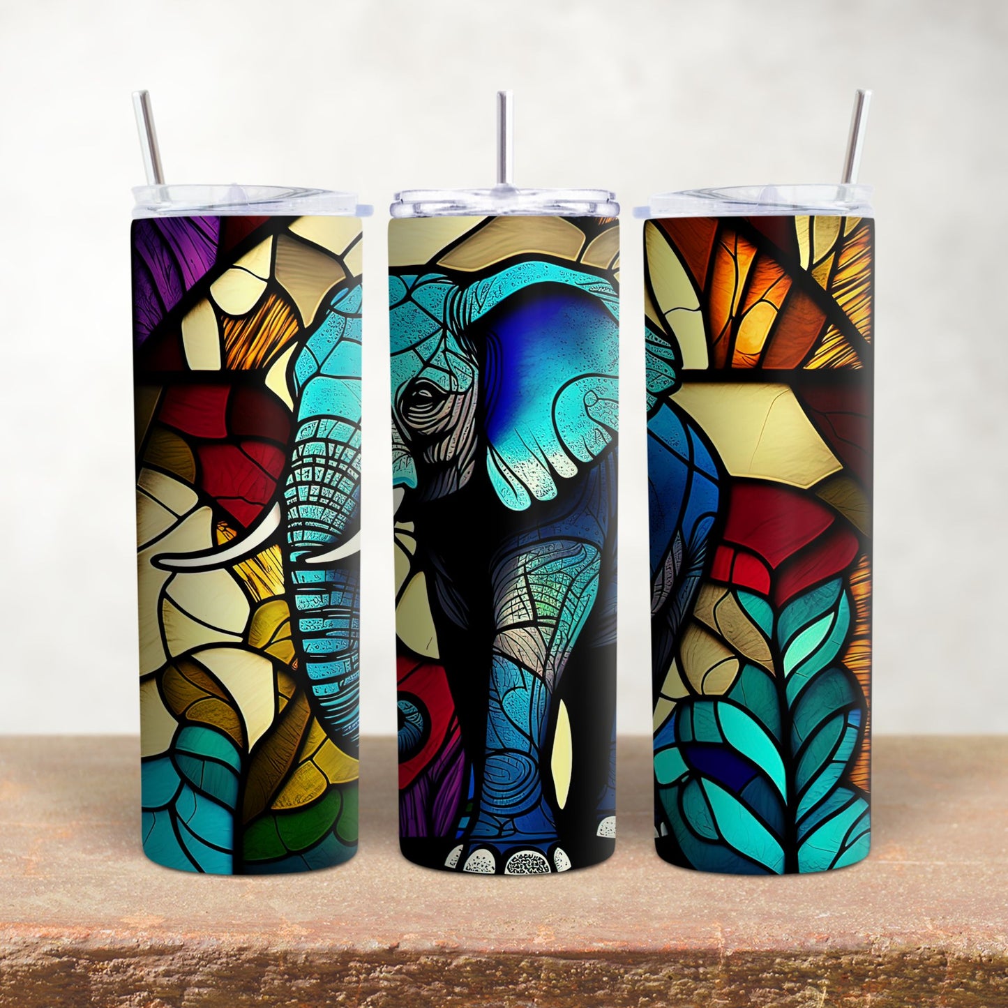 Elephant in Stained Glass
