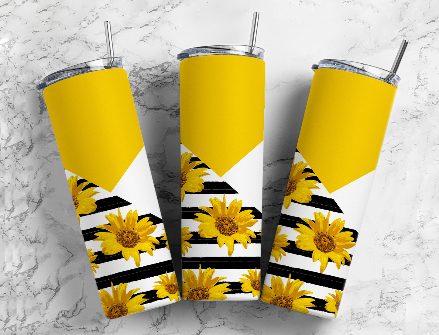 Modern Geometric Sunflower