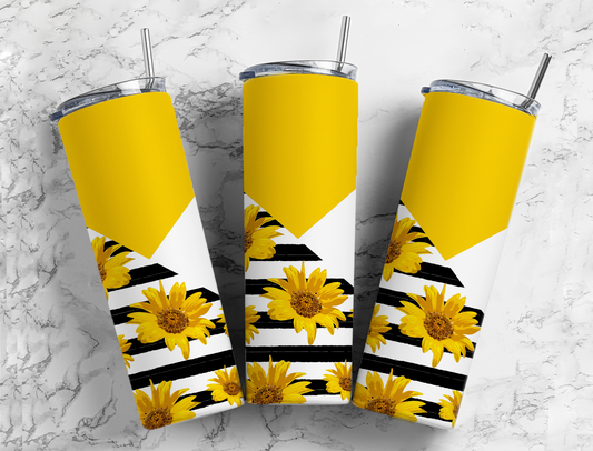 Modern Geometric Sunflower