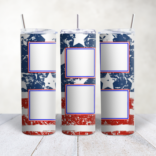 Patriotic Flag 6 Photo Tumbler