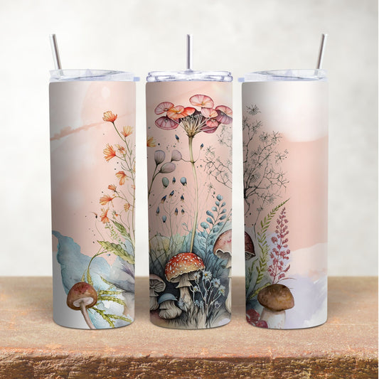 Mushrooms in Watercolor