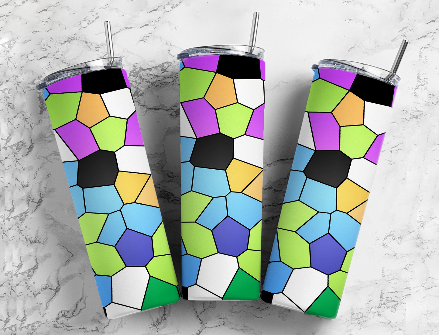 Multicolored Wonky Geometric