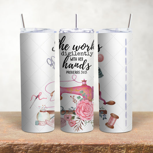 She Works Diligently