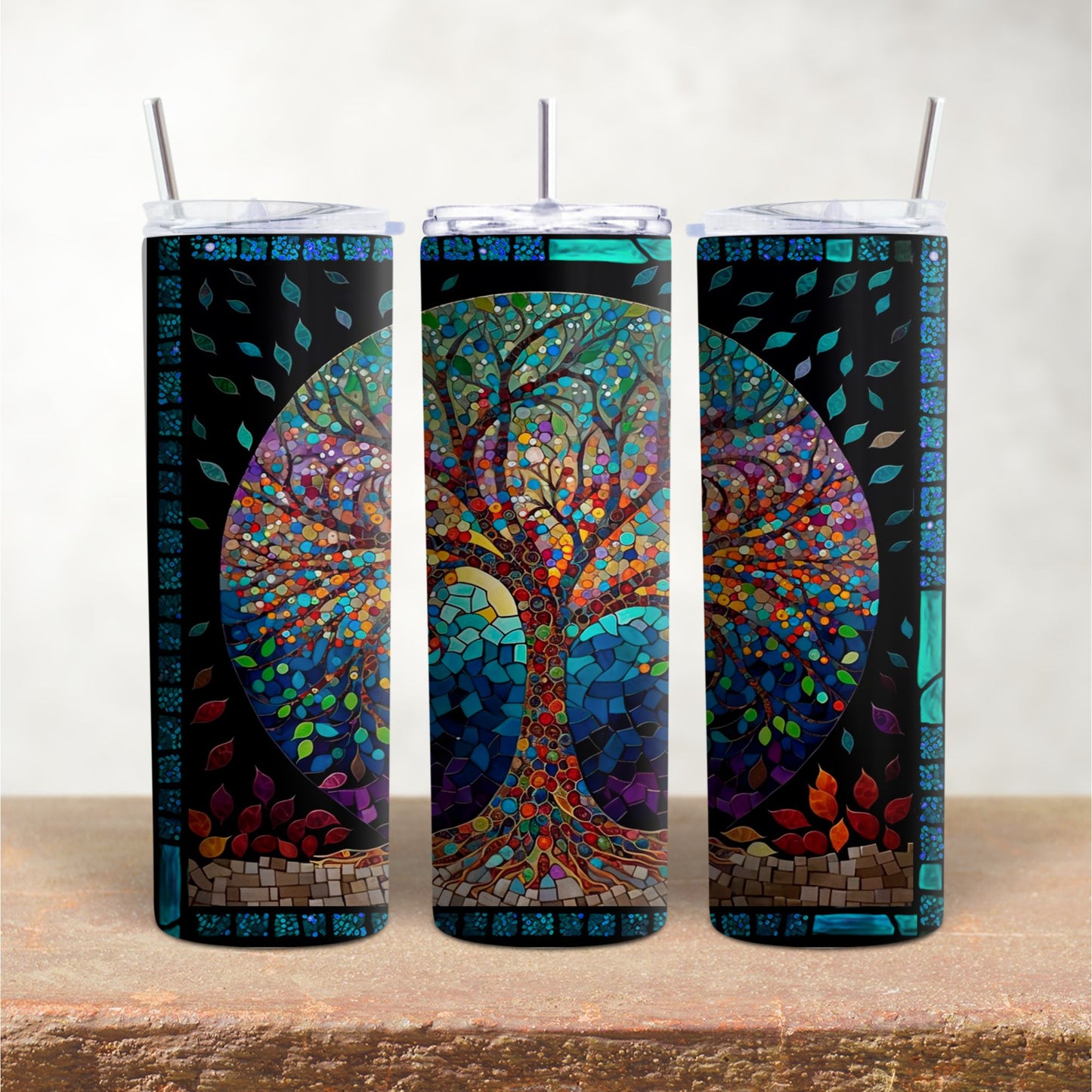 Tree of Life in Stained Glass