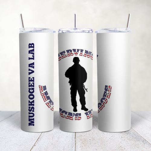 Muskogee VA Lab Stars & Stripes Tumbler